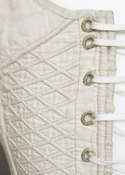 Detail of the top of the lacing at the back