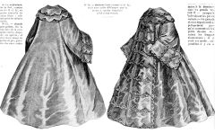 Fashion drawing in La Mode Illustrée, May 1862