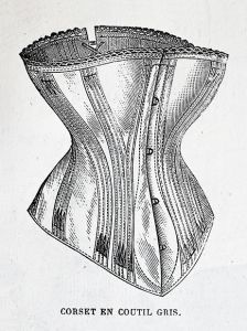 Fashion drawing in La Mode Illustrée, September 1877
