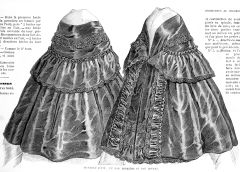 Fashion drawing in La Mode Illustrée, May 1862